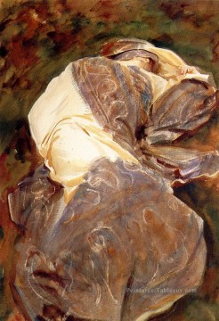 Figure inclinable John Singer Sargent Peinture à l'huile